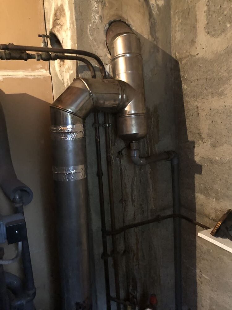 Ramonage technique de conduit inox